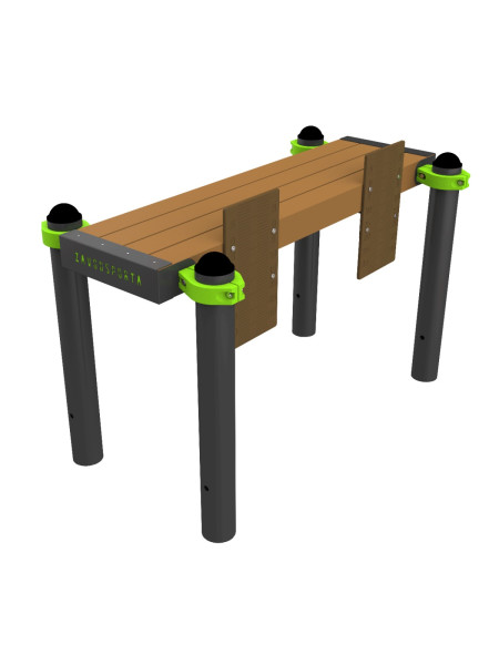 W332 GTO Скамья гимнастическая горизонтальная для измерения гибкости ZAVODSPORTA