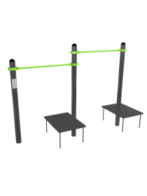 W333 GTO Перекладины разноуровневые для подтягивания из виса лежа на низкой перекладине ZAVODSPORTA