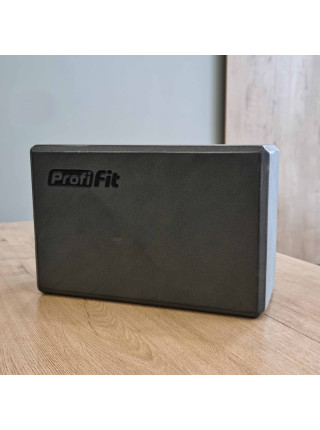 Блок для йоги серый PROFI-FIT