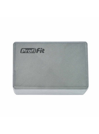 Блок для йоги серый PROFI-FIT