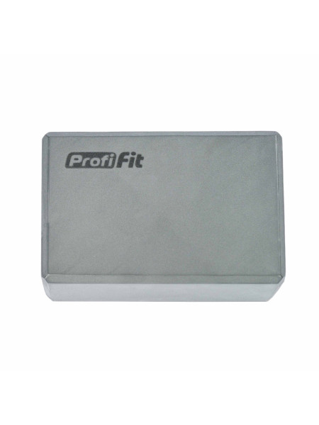 Блок для йоги серый PROFI-FIT