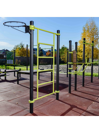 W264 GTO Гимнастический снаряд (шведская стенка) с баскетбольным кольцом ZAVODSPORTA