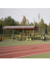 Park-5020 Навес для тренажеров теневой 6300х4800х3100 ZAVODSPORTA
