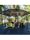 Park-5020 Навес для тренажеров теневой 6300х4800х3100 ZAVODSPORTA