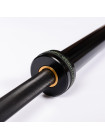 Гриф для штанги олимпийский женский 2010 мм (черный, до 480 кг, замки-пружины) D50 мм PROFI-FIT