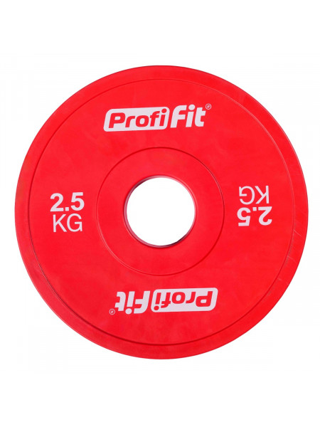 Диск обрезиненный цветной D51 мм PROFI-FIT 2,5 кг