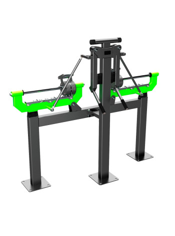 F-2805 Уличный тренажер Дельт-машина с переменной нагрузкой ZAVODSPORTA