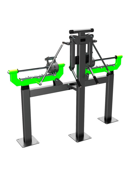 F-2805 Уличный тренажер Дельт-машина с переменной нагрузкой ZAVODSPORTA