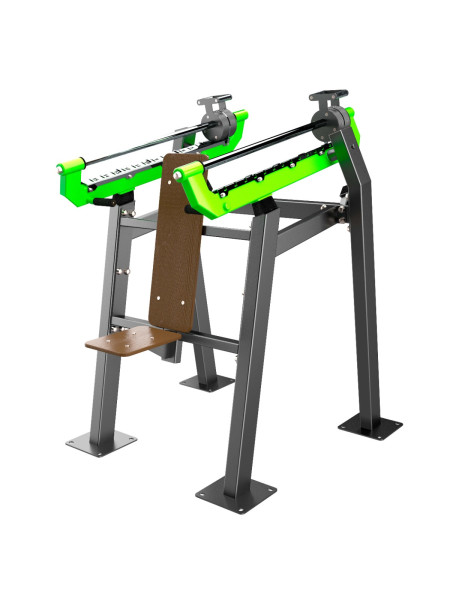F-2801 Уличный тренажер Жим вверх с переменной нагрузкой ZAVODSPORTA