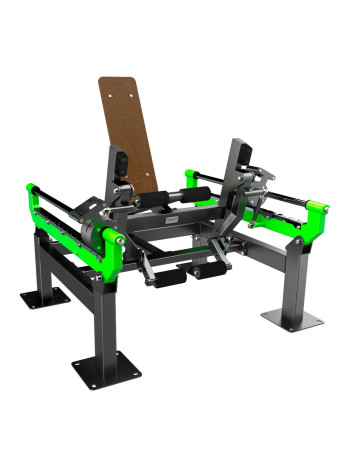 F-2818 Уличный тренажер Разгибание ног сидя с переменной нагрузкой ZAVODSPORTA