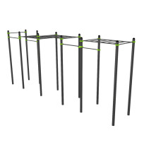 W362 Воркаут (рукоход трехуровневый, 5 турников) ZAVODSPORTA