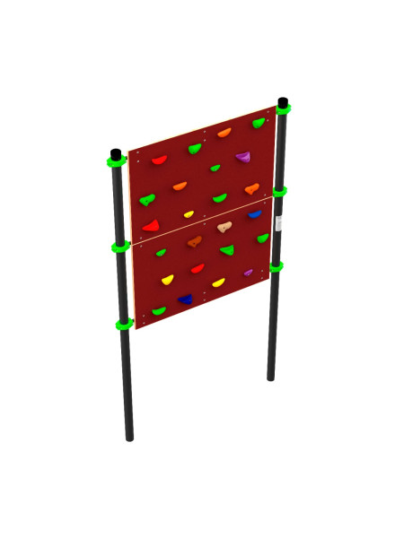 W259 Воркаут Стенка для лазания с зацепами (скалодром) ZAVODSPORTA