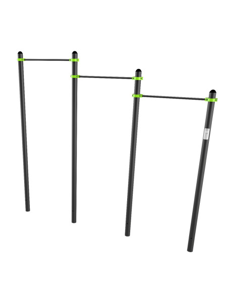 W311 GTO Перекладины разноуровневые для подтягивания из виса на высокой перекладине ZAVODSPORTA