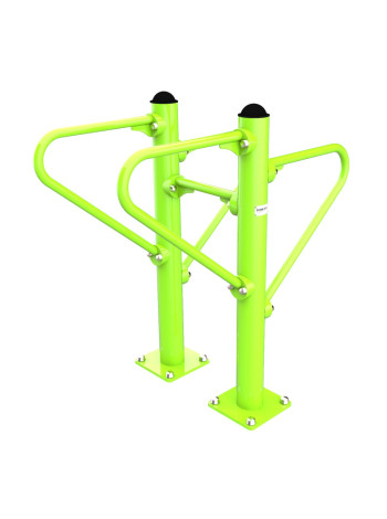 Fix-1704 Уличный тренажер Брусья двусторонние разноуровневые ZAVODSPORTA