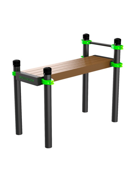 W234 GTO Скамья гимнаст. горизонт. для поднимания туловища из положения лежа на спине ZAVODSPORTA