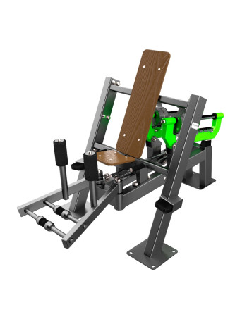 F-2822 Уличный тренажер Разведение ног с переменной нагрузкой ZAVODSPORTA