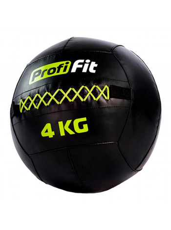 Медицинбол набивной (Wallball) PROFI-FIT 4 кг