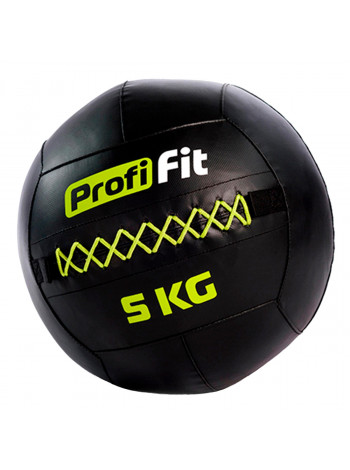 Медицинбол набивной (Wallball) PROFI-FIT 5 кг