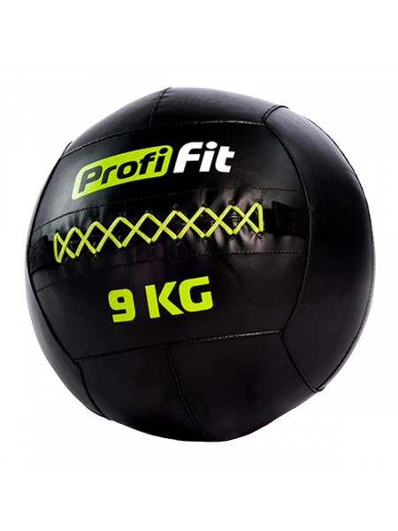 Медицинбол набивной (Wallball) PROFI-FIT 9 кг