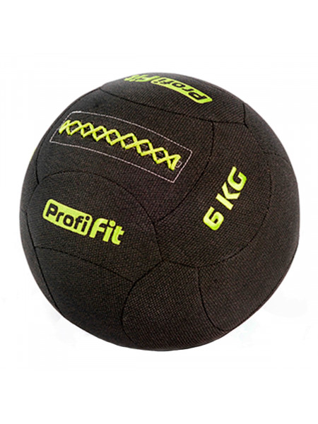 Медицинбол набивной кевларовый (Kevlar Wallball) PROFI-FIT 6 кг