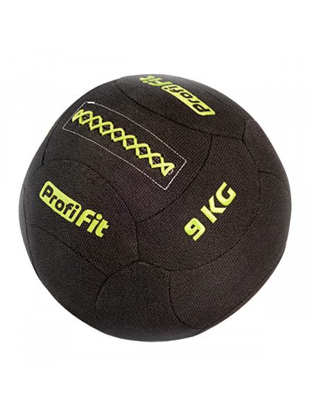 Медицинбол набивной кевларовый (Kevlar Wallball) PROFI-FIT 9 кг