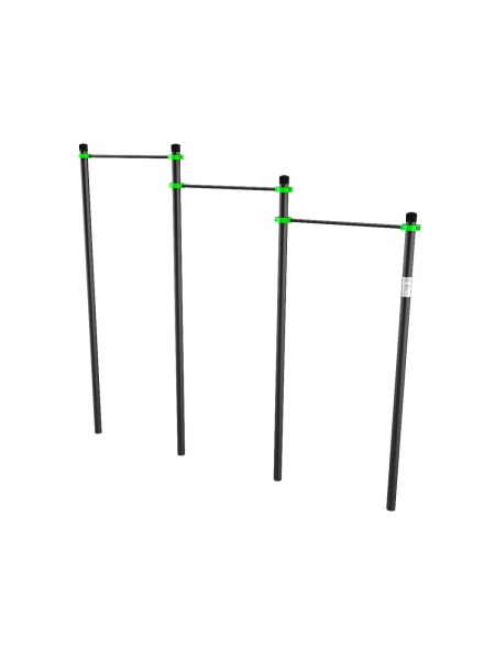 W211 GTO Перекладины разноуровневые для подтягивания из виса на высокой перекладине ZAVODSPORTA