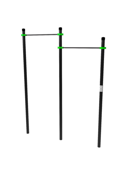 W212 GTO Перекладины разноуровневые для подтягивания из виса на высокой перекладине ZAVODSPORTA