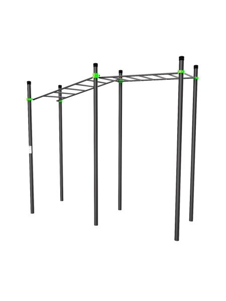 W214 Воркаут (рукоход в подъем, рукоход классический) ZAVODSPORTA