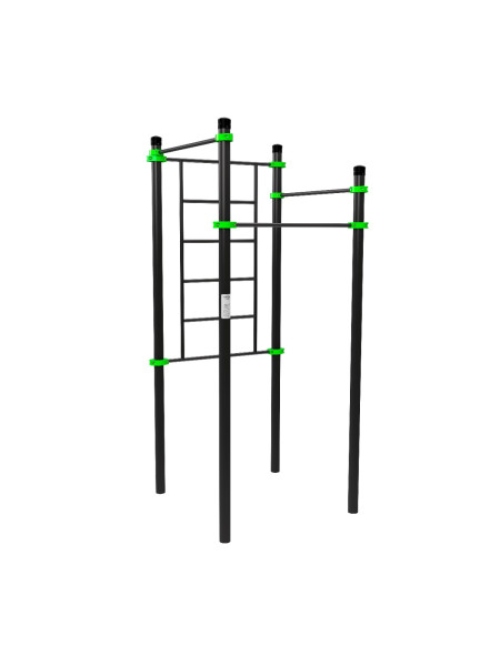 W216 Воркаут (3 перекладины, шведская стенка) ZAVODSPORTA