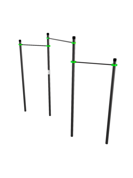 W220 Воркаут Перекладины разноуровневые для подтягивания из виса ZAVODSPORTA