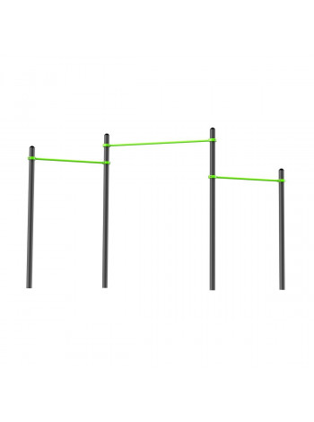 W220 Воркаут Перекладины разноуровневые для подтягивания из виса ZAVODSPORTA