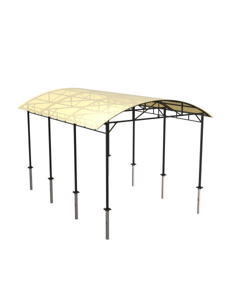 P-5022 Навес для тренажеров теневой 6300х4800х3100 ZAVODSPORTA