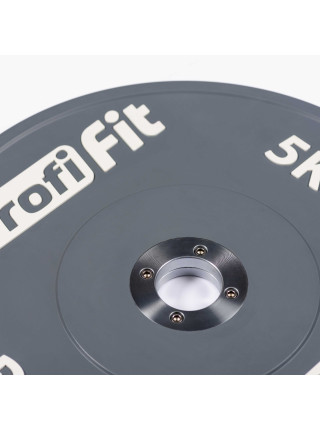 Диск профессиональный обрезиненный (цветной) D51 мм PROFI-FIT 5 кг