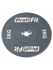 Диск профессиональный обрезиненный цветной D51 мм PROFI-FIT 5 кг