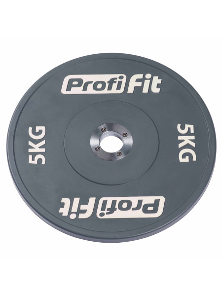 Диск профессиональный обрезиненный (цветной) D51 мм PROFI-FIT 5 кг