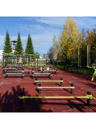 W360 GTO Брусья разноуровневые изогнутые (подходит ОВЗ) ZAVODSPORTA