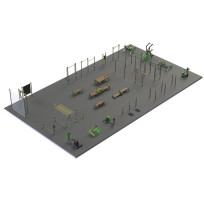 S-1022 GTO Малая спортивная площадка 350 кв.м (по приказу Минспорта №1286) ZAVODSPORTA