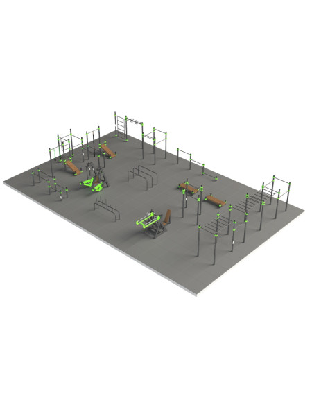 S-1023 Спортивная площадка 240 кв.м (по приказу Минспорта №107) ZAVODSPORTA