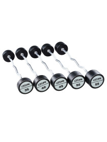 Набор изогнутых полиуретановых штанг LEVEL (шаг 5 кг, 5 шт) PROFI-FIT 35-55 кг