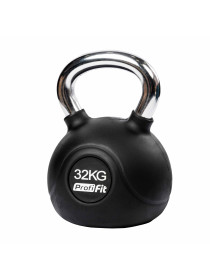 Гиря обрезиненная с хромированной ручкой PROFI-FIT 32 кг
