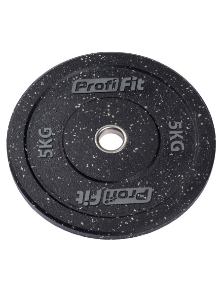 Диск для штанги HI-TEMP с цветными вкраплениями D51 мм PROFI-FIT 5 кг