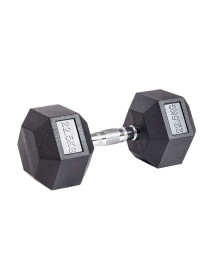Гантель гексагональная обрезиненная PROFI-FIT 22,5 кг