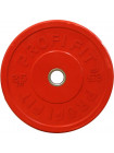 Диск для штанги каучуковый, цветной PROFI-FIT D-51, 25 кг