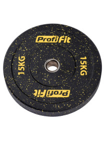 Диск для штанги (резиновая крошка) D51 мм PROFI-FIT 15 кг