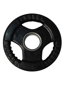 Диск обрезиненный 3 HANDLE черный D51 мм PROFI-FIT 2,5 кг