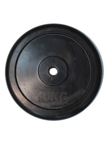 Диск обрезиненный Classic черный D26 мм PROFI-FIT 20 кг