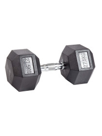 Гантель гексагональная обрезиненная PROFI-FIT 27,5 кг