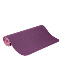 Коврик для йоги и фитнеса ПРОФ (фиолетовый-розовый) 6 мм PROFI-FIT