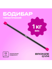 Палка гимнастическая профессиональная BRONZE GYM БОДИБАР, 1 кг