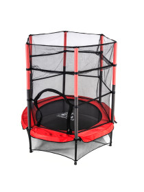 Батут DFC JUMP KIDS 55&quot; красно-серый